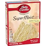 Betty Crocker Super Moist Cake Mix Golden Vanilla 15.25 oz Box (pack of 6)