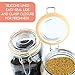 Galashield 32 oz Glass Jars with Lids Food Storage Jars with Airtight Lids Leak Proof Glass Canisters Kitchen Jars [Set of 2]