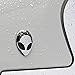 Jili Online 3D Car Full Metal Alien Head Logo Sticker Badge Emblem Car Decals Creative