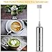 Milk Frother EZILIF Milk Frother Handheld Coffee Frother Battery Operated Foam Maker with 3 Stainless Steel Different Size Whisks for Coffee Latte Cappuccino Hot Chocolate Drink Mixer