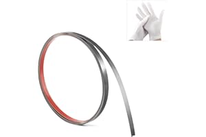 Bnell Flexible Molding & Wall Trim, Peel and Stick Trim Molding, Stainless Steel Metalized Mirror Like Design,Self Adhesive Molding Trim(10Ft x 0.39inch, Black)