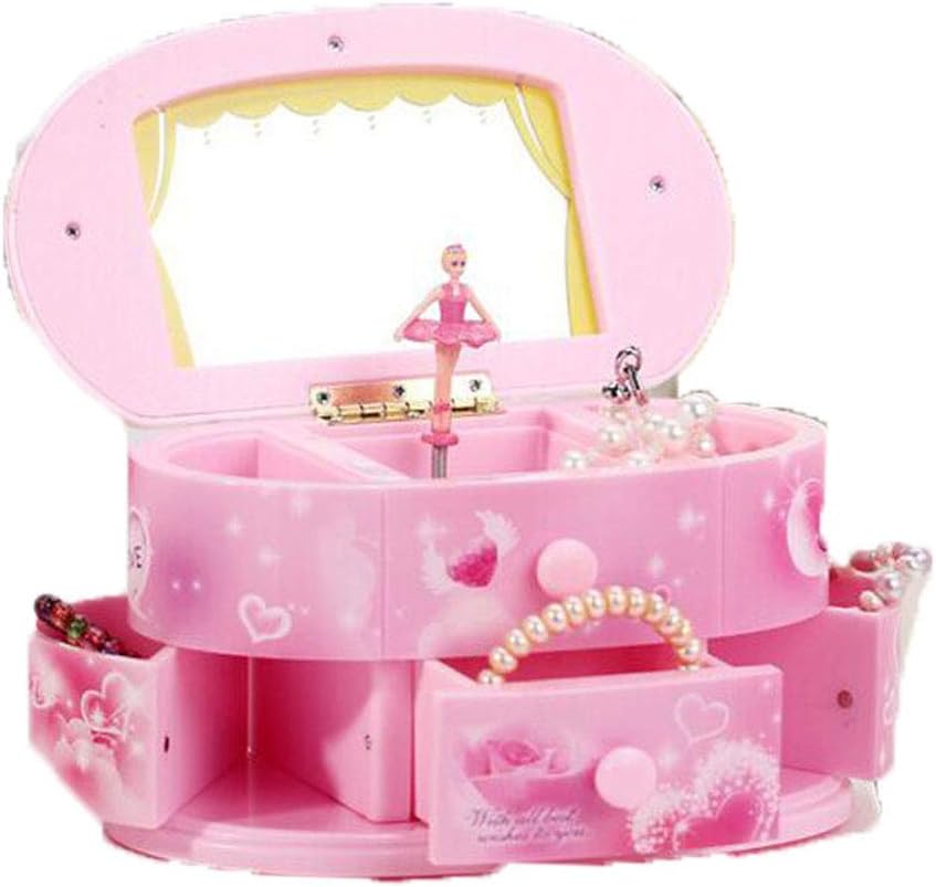 Qulable Musical Jewelry Box,Girl's Musical Jewelry Storage