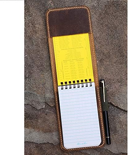 LHNB Personalized Real Genuine Leather Notepad Cover For Rite In The Rain Top-spiral Notebook 3" X 5" 4" X 6"
