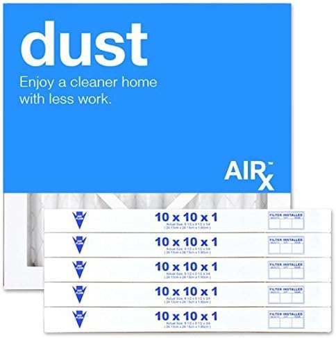 10" X 10" X 1" MERV 8 Pleated Filter, 6-Pack