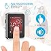 Kingbox Mp3 Player with Bluetooth, Music Player with Clip Supports Full Touch Screen, Built-in Speaker, HiFi Lossless Mp3 Music Players with FM Radio, Voice Recorder (16GB, Up to 128GB)