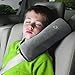 Gray Seat Belt Pillow for Kids 2PC, Seatbelt Pillow for Child Travel, Seat Belt Pillow for Toddler Head Protector, Shoulder Pad for Car Safety Seatbelt, Car Sleeping Seat Belt Pillow Support