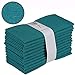 12-Pack 100% Cotton Dinner Napkins 18 by 18-Inch Soft Absorbent Comfortable - Ideal for Events and Regular Use |Teal