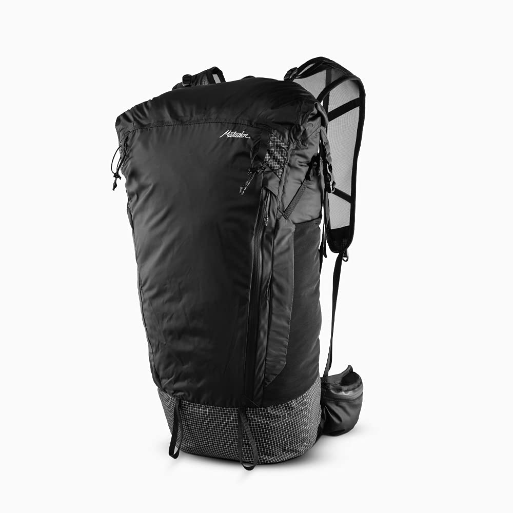 Matador Freerain28 - Ultralight & Waterproof Backpack; Hydration Compatible Packable Backpack w/Gear Loops; Roll Top Backpack for Travelling, Hiking, Walking, Cycling, Ski; Rucksack Travel Backpack