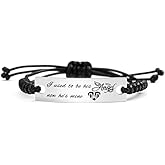 SOUSYOKYO Sympathy Gifts for Loss of Dad - I Used To Be His Angel Now He'S Mine Dad Bracelet - In Memory of Loved One Father Jewelry