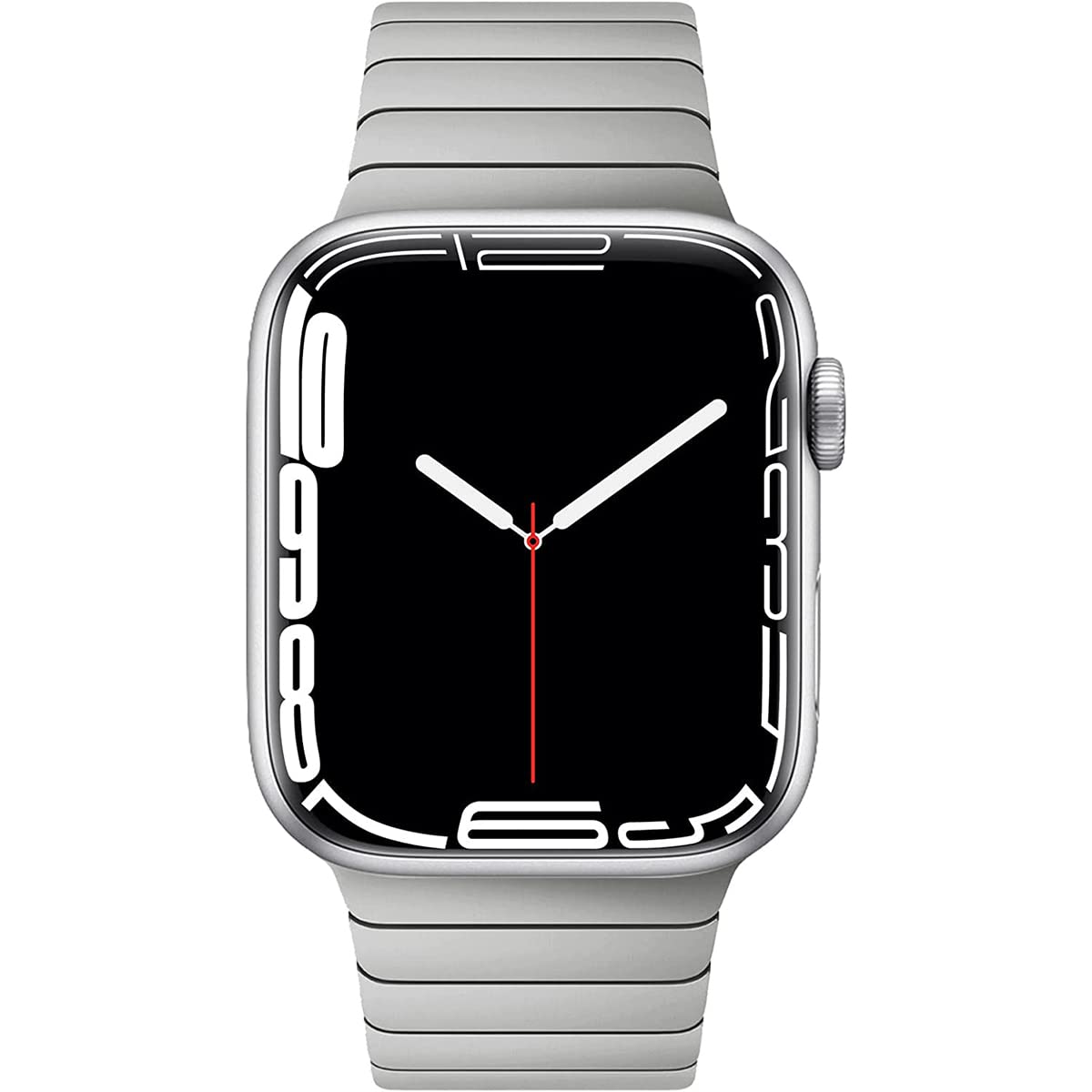 HEYOZURY Compatible with Apple Watch 8 Straps Metal Stainless Steel 49mm 45mm 44mm 41mm 40mm Original Replacement Band Metal Wriststraps for iWatch Series 8 7 6 5 4 3 2 1 SE