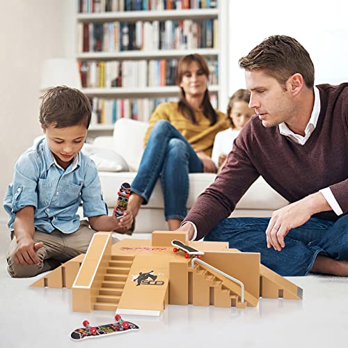 Skatepark Per Fingerboard 6 In 1 - Set Con Ramp E 3 Skateboard Miniatur - Foto 2