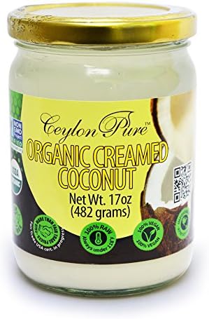 Ceylon Pure Organic Creamed Coconut, 17 Ounce