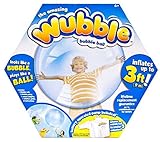 Babrit Bubble Ball Inflatable Bounce Ball with Pump Toy for Kids-Blue Color