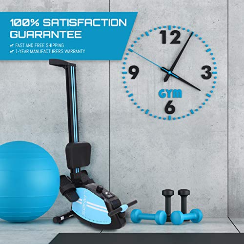 Lanos Rowing Machine 8Level Adjustable Resistance LCD