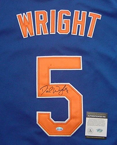 david wright autographed jersey