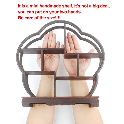 NWFashion Chinese Wooden Assemble Display Stand Ladder Up Curio Cabinets Shelf (3) - Thumbnail 4
