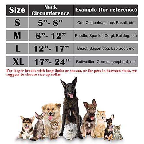 Katoggy Inflatable Dog Recovery Collar, Soft Blowup Protective Recovery Dog Cone, Pet Donut