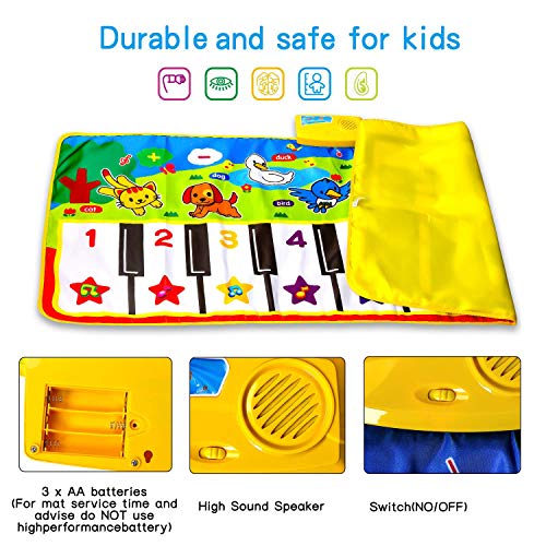 4 SANMERSEN+Keyboard+Blanket+Playmat+Toddlers