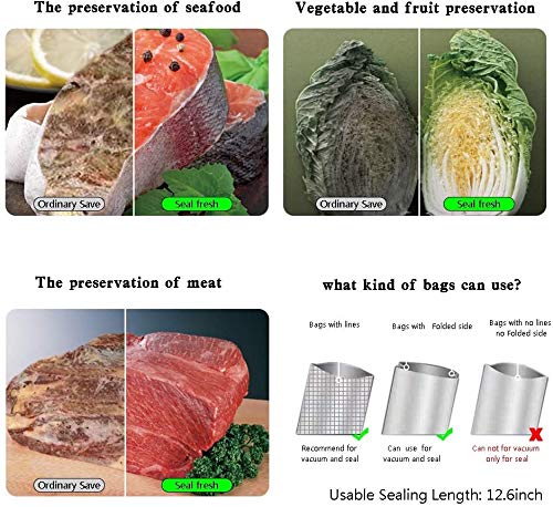 YFGQBCP vakuumiergerät Vakuumierer, automatische Vakuum Luftdichtsystem for Lebensmittel Lagerung, Konservierung und… – Bild 6