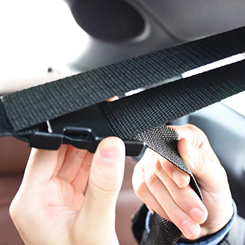 Sizet VRC Vehicle Rod Carrier, 1 Pair/Piece Car Mounted Rod Carry Fishing Rod Saver Vehicle Rod Carrier Band Rod Holder Belt - Thumbnail 2