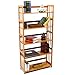 Bookcase Multifunctional Storage Rack 5 Tier Bookshelf Bamboo Natural