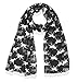 Gorgeous Designer Style Horse Print Scarf, Shawl, Sarong (Black)