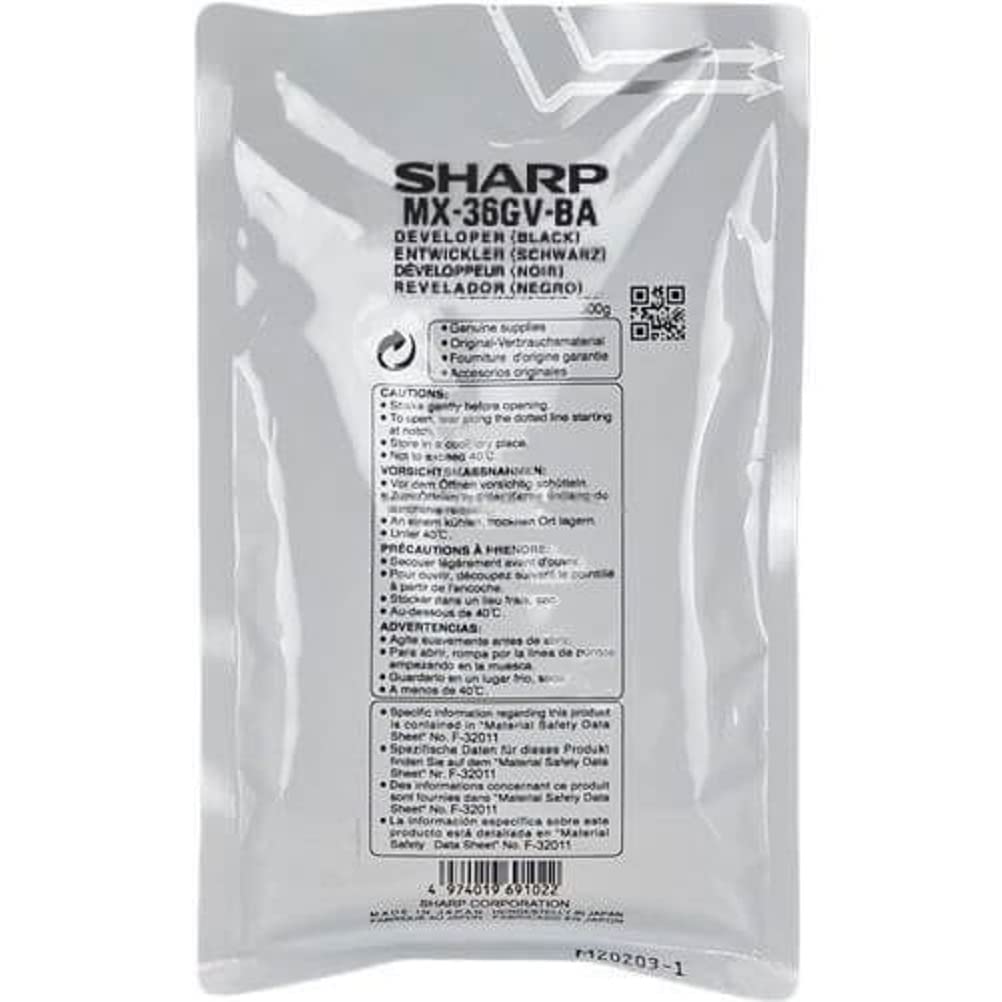 Sharp Developer Black MX 2010U/2310U Pages 100.000, 34SHAMX36GVBA (Pag