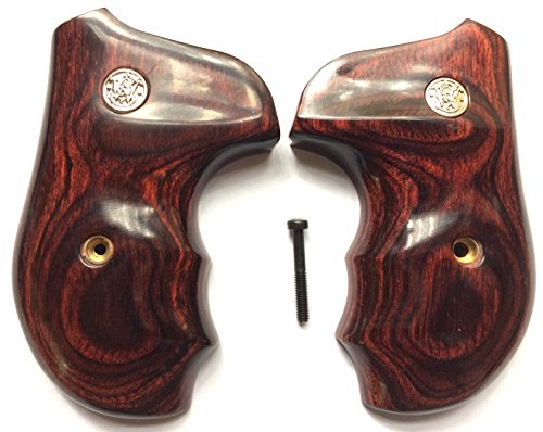 Smith & Wesson S&W J Frame Grips Rosewood Finger Grooves