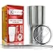 Stainless Steel Tumbler Set 30 oz with Splash-Proof Lid, FREE Straw and Brush - Top Rated Double Wall Vacuum Insulated Cup - K30 Travel Coffee Mug for Hot and Cold Drinks