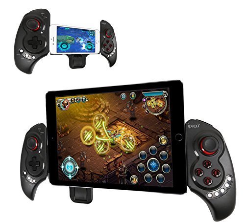 iPega PG-9023 Extendable Hand Grip Portable Bluetooth Wireless Gamepad Joystick Controller for Android Smart Phone Tablet (DO NOT compatible with iOS devices)
