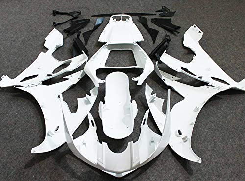 PROMOTOR Motorcycle Fairing Kit ABS Plastic Fairings for Yamaha YZF R6 2003-2004 /R6S 2006-2009 - Unpainted - (Pieces/kit: 19)