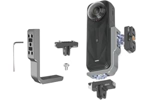 Vertical-Horizontal Mount Stand Shooting Bracket for Insta360 X5/4, L-Shaped Vertical Expansion Fram with Magnetic Adapter Mo