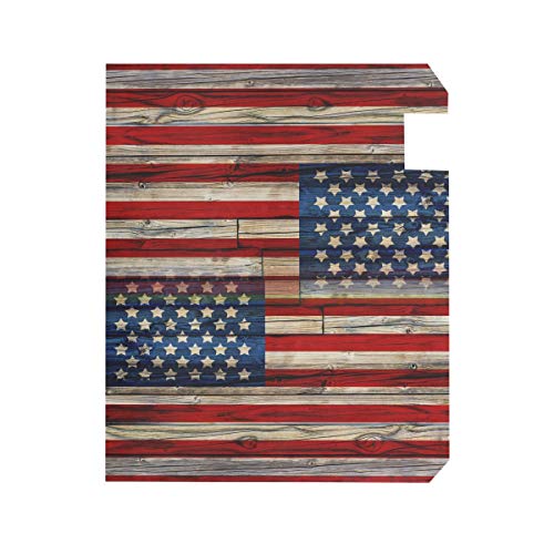 Naanle Patriotic American Flag Magnetic Mailbox Cover, 4th of July Star and Stripe Mailbox Wrap Home Decorative for Standard Size 20.8"(L) x 18"(W)