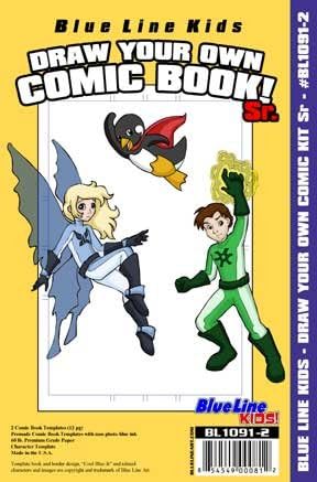 Blue Line Kids Draw Your Comic Kit Sr 6.75 X 10.25 (2)