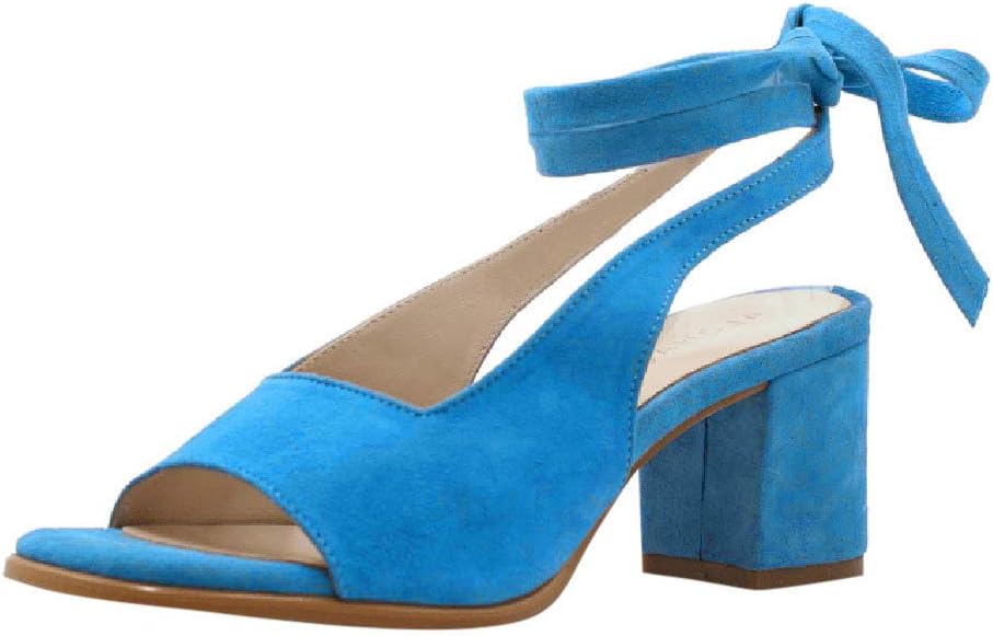 Slingback Sandals Pumps Open Toe Mid Block Heel Adjustable Suede Lace-up OL Shoes
