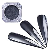 BORN PRETTY 1g Nail Art Mirror Powder Black Pearl Shining Manicure Chrome Pigment Ultra Thin Glitter Dust