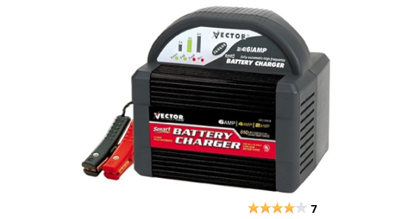 Vector Vec1086b Battery Charger 2 4 6 12v Automotive Amazon Com