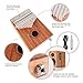 CXhome Electric Kalimba 17 Key Thumb Piano,Mbira African Mahogany Finger Piano Pickup with 6.35mm Audio Interface Sanza Hand Kit, Likembe Musical Instruments for beginners or professioners