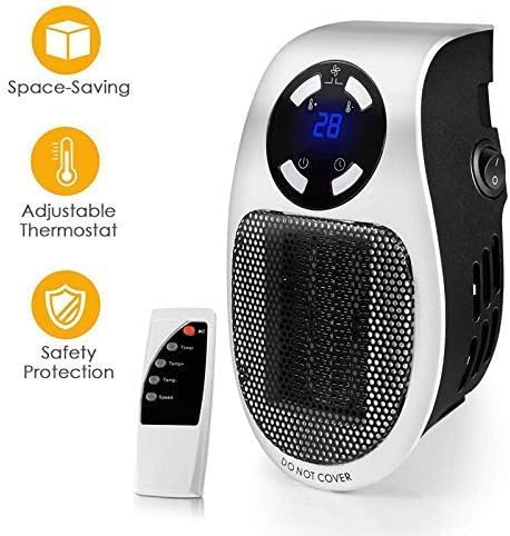 Prakal Smart Space Room Handy Heater Portable 500W Handy Mini Heater Fan for Office Home With Remote Control