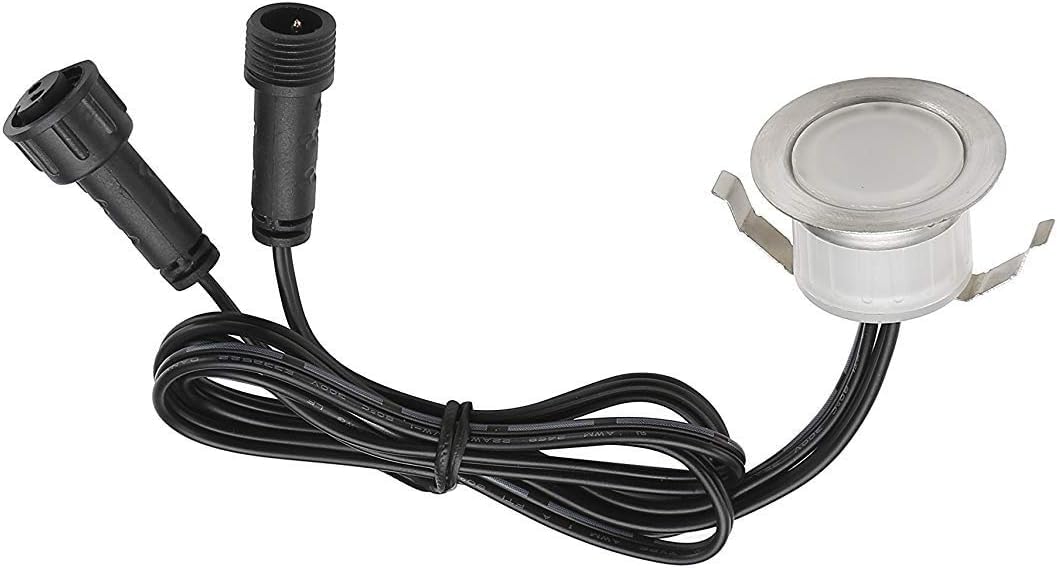 INDARUN RGBW Led Decking Lights Waterproof IP67 Ø31MM - Lighting for Terrace/Patio/Path/Wall/Garden/Decoration