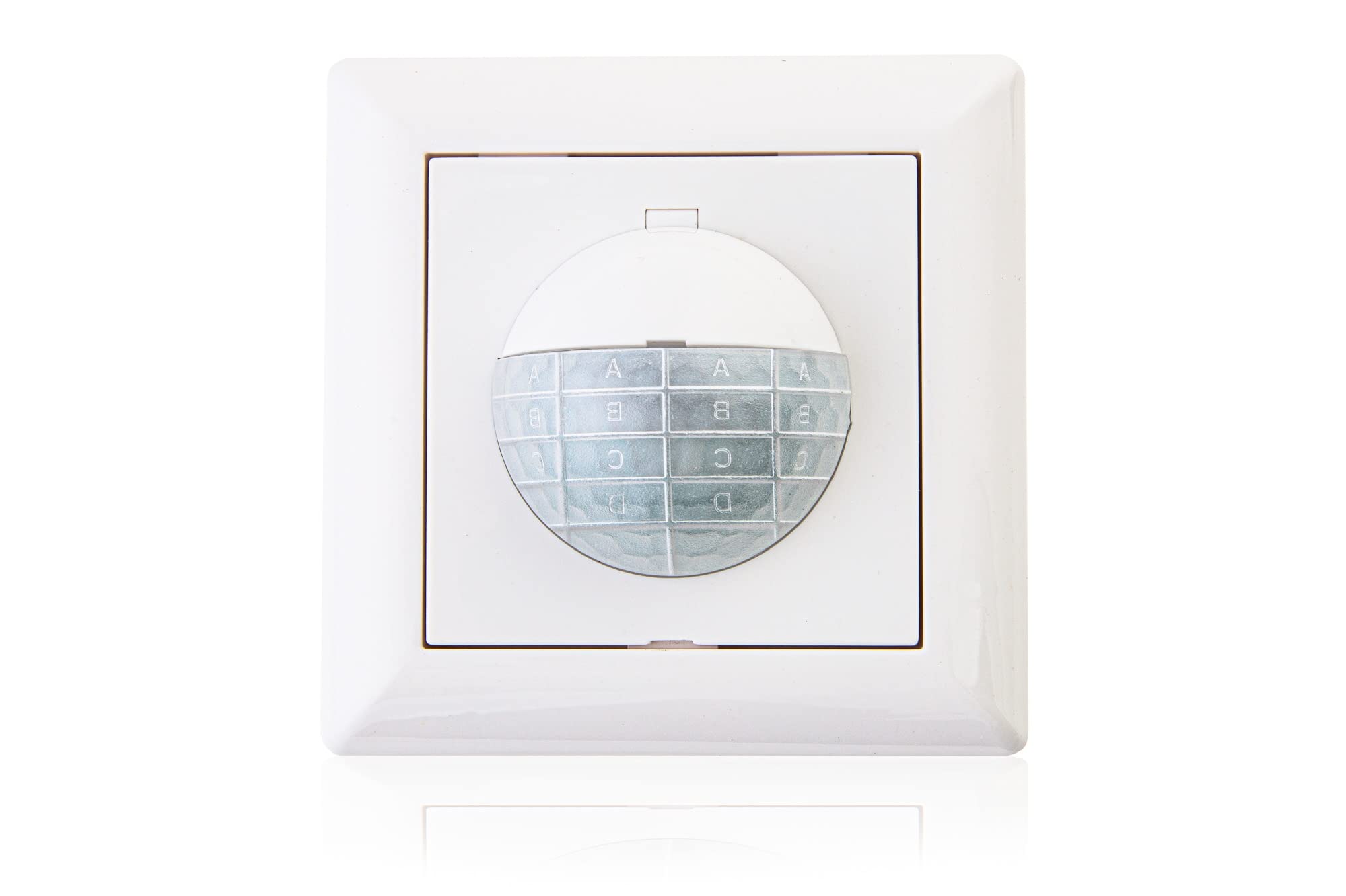 HUBER Motion 15R PIR Motion Sensor 190° for Indoor I Flush-Mounted Motion Sensor with Switch Also for Switch Series [55 x 55 mm], 3-Wire Technology Relay Output