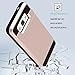 Galaxy Grand Prime Case, EC [Shockproof][Drop Protection] Hybrid Dual Layer Slim Wallet Case with Card Slot Holder Hard Shell Cover for Samsung Galaxy Grand Prime G530 (Beige)