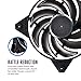 Cooler Master MasterFan Pro 120 Air Balance- 120mm Hybrid Black Case Fan, Computer Cases CPU Coolers and Radiators