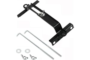 GLSOWEE Car Battery Hold Down Kit, Adjustable Battery Tie Down Holder, Universal Battery Crossbar with J Bolt, Auto Battery Hold Down Bracket, Car Battery Holder Kit for SUVs Cars Trucks (10.6"/270mm Bolt)