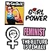 5 Pack Feminist Girl Power Lapel Pin Set