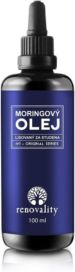 Moring oil 100 ml cold pressed - with pipette Renovality Made in Czech republic