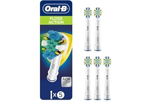 Oral-B FlossAction Electric Toothbrush Replacement Brush Heads Refills, 5 Count