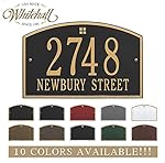 Personalized Cast Metal Address plaque - The Cape Charles Plaque. Display your address and street name. Custom house number sign.
