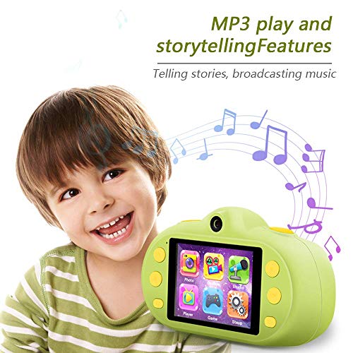 Shockproof Kids Camera Rechargeable 8MP Digital Camera for Kids Camcorder with 8G SD Card for 3-10 Year Old Children Outdoor Play