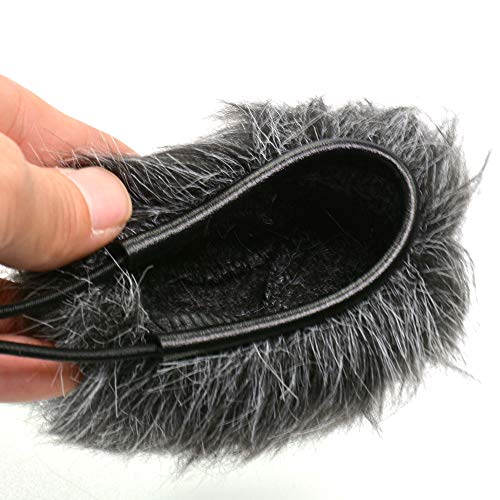 Bestshoot Deadcat Wind Shield, Microphone Furry Windscreen Muff Pop Filter Cover for Zoom H1N & H1 Handy Portable Recorder, Outdoor Videography Vlog Film, GoPro Hero Sports Camera, iPhone 8 Plus 7plus